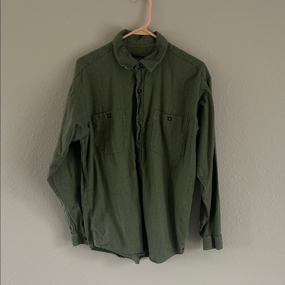 Patagonia Men's Olive Button Down Shirt